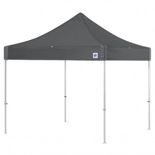 E-Z Up ENDA10KSG Endeavor Instant Shelter 10' x 10' Steel Gray Canopy with Clear Aluminum Frame