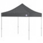 E-Z Up ENDA10KSG Endeavor Instant Shelter 10' x 10' Steel Gray Canopy with Clear Aluminum Frame