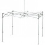 E-Z Up ENDA10KSG Endeavor Instant Shelter 10' x 10' Steel Gray Canopy with Clear Aluminum Frame