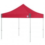E-Z Up ENDA10KSG Endeavor Instant Shelter 10' x 10' Steel Gray Canopy with Clear Aluminum Frame