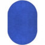 Joy Carpets Kid Essentials Endurance 6' x 9' Royal Blue Oval Area Rug Joy Carpets Kid Essentials Endurance 6' x 9' Royal Blue Oval Area Rug
