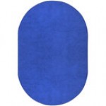 Joy Carpets Kid Essentials Endurance 6' x 9' Royal Blue Oval Area Rug Joy Carpets Kid Essentials Endurance 6' x 9' Royal Blue Oval Area Rug