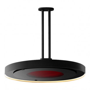 Bromic Heating BH0920001-1 Matte Black Eclipse Smart-Heat Electric Outdoor Patio Heater - 240V, 2900W