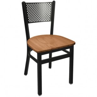 BFM Seating Polk Sand Black Steel Side Chair with Autumn Ash Wooden Seat BFM Seating Polk Sand Black Steel Side Chair with Autumn Ash Wooden Seat