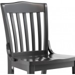 Lancaster Table & Seating Black Finish Wood School House Chair