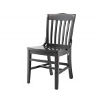 Lancaster Table & Seating Black Finish Wood School House Chair