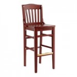 Lancaster Table & Seating Black Finish Wood School House Chair
