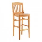 Lancaster Table & Seating Black Finish Wood School House Chair