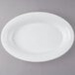 Fineline OVB09128.WH Platter Pleasers 128 oz. White Plastic Oval Catering Bowl - 25/Case Fineline OVB09128.WH Platter Pleasers 128 oz. White Plastic Oval Catering Bowl - 25/Case