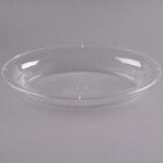 Fineline OVB09128.WH Platter Pleasers 128 oz. White Plastic Oval Catering Bowl - 25/Case Fineline OVB09128.WH Platter Pleasers 128 oz. White Plastic Oval Catering Bowl - 25/Case