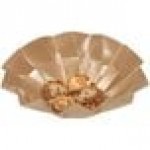 Solia Iris 12.5 oz. Brown Cardboard Origami Bowl with BOPP Lamination - Medium - 160/Case