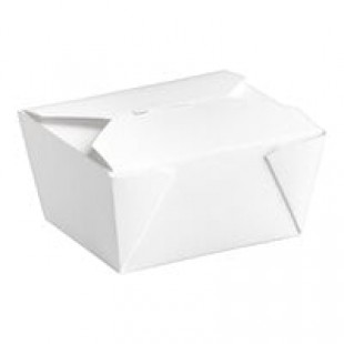 Fold-Pak 01BPWHITEM Bio-Pak White Microwavable Paper #1 Take-Out Containers 4 3/8 Fold-Pak 01BPWHITEM Bio-Pak White Microwavable Paper #1 Take-Out Containers 4 3/8