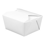 Fold-Pak 01BPWHITEM Bio-Pak White Microwavable Paper #1 Take-Out Containers 4 3/8 Fold-Pak 01BPWHITEM Bio-Pak White Microwavable Paper #1 Take-Out Containers 4 3/8