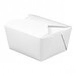 Fold-Pak 01BPWHITEM Bio-Pak White Microwavable Paper #1 Take-Out Containers 4 3/8 Fold-Pak 01BPWHITEM Bio-Pak White Microwavable Paper #1 Take-Out Containers 4 3/8