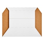 Carnival King White Kraft Paper Food Sleeves for 5 lb. Food Trays - 250/Case