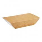 Carnival King White Kraft Paper Food Sleeves for 5 lb. Food Trays - 250/Case