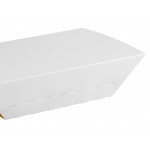 Carnival King White Kraft Paper Food Sleeves for 5 lb. Food Trays - 250/Case