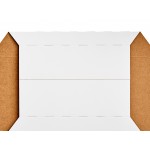 Carnival King White Kraft Paper Food Sleeves for 5 lb. Food Trays - 250/Case