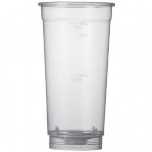 ReverseTap RT700D 20 oz. Disposable Bottom-Fill Plastic Cup - 300/Pack