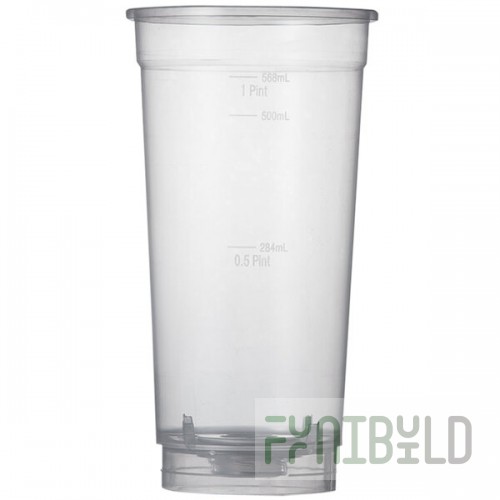 ReverseTap RT700D 20 oz. Disposable Bottom-Fill Plastic Cup - 300/Pack