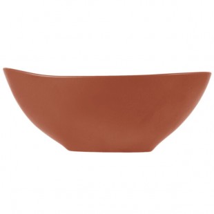 Libbey Driftstone 38 oz. Clay Satin Matte Organic Porcelain Bowl - Sample Libbey Driftstone 38 oz. Clay Satin Matte Organic Porcelain Bowl - Sample