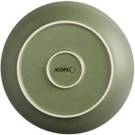 Acopa Embers 48 oz. Moss Green Matte Stoneware Pasta Bowl - Sample