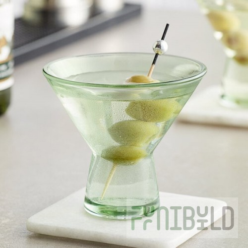 Acopa Pangea 8.5 oz. Green Martini Glass - Sample
