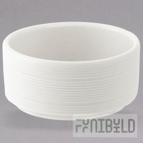 Luzerne Manhattan by Oneida 1880 Hospitality L5650000941 1.38 oz. Round Warm White Porcelain Butter / Sauce Dish - 144/Case