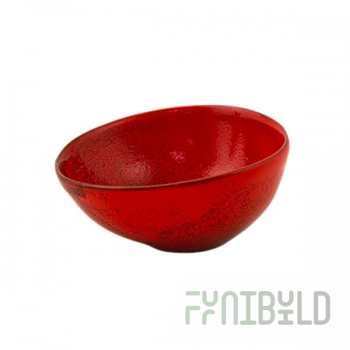 Front of the House Kiln 1.5 oz. Chili Porcelain Ramekin - 12/Case