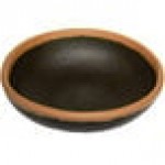 GET B-35-BR Pottery Market 2.5 oz. Glazed Brown Melamine Ramekin with Clay Trim - 48/Case