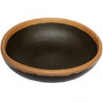 GET B-35-BR Pottery Market 2.5 oz. Glazed Brown Melamine Ramekin with Clay Trim - 48/Case
