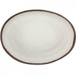 GET B-35-BR Pottery Market 2.5 oz. Glazed Brown Melamine Ramekin with Clay Trim - 48/Case