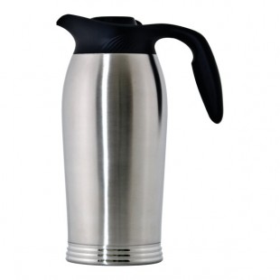 Service Ideas ErgoServ® 64.2 oz. Stainless Steel Insulated High Profile Brew-In Carafe / Server 10-00185-000