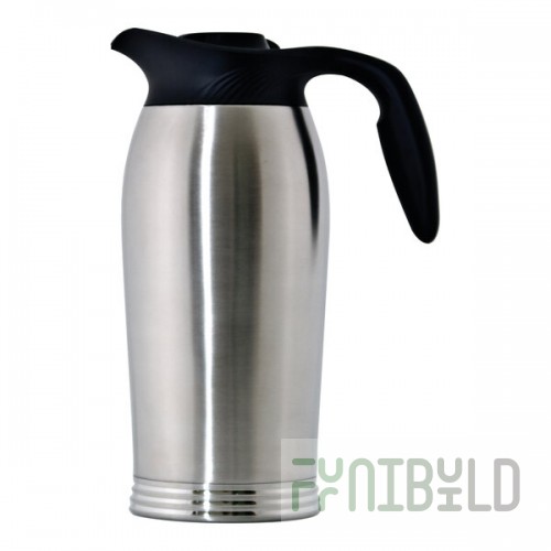 Service Ideas ErgoServ® 64.2 oz. Stainless Steel Insulated High Profile Brew-In Carafe / Server 10-00185-000