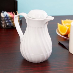 Vollrath 52120 SwirlServe 10 oz. White Hot-N-Cold Beverage Server Vollrath 52120 SwirlServe 10 oz. White Hot-N-Cold Beverage Server