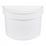 TableCraft CW1310W 11 Qt. White Cast Aluminum Bain Marie Soup Bowl