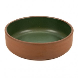Maria Portugal Terracota Terra 40 oz. Green Stoneware Bowl by Arc Cardinal - 6/Case