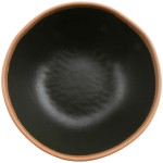 GET Pottery Market 20 oz. Glazed Brown Melamine Bowl with Clay Trim - 12/Case