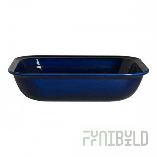 Creations Brooklyn from Steelite International 3.5 Qt. Blue Melamine Rectangular Bowl - 6/Case
