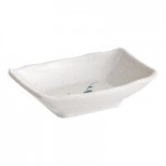 Acopa Biru 9 oz. Round Melamine Miso Bowl with Lid - 12/Case