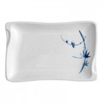 Acopa Biru 9 oz. Round Melamine Miso Bowl with Lid - 12/Case