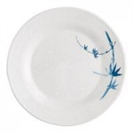 Acopa Biru 9 oz. Round Melamine Miso Bowl with Lid - 12/Case