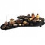 TableCraft CW16080BK Black Cast Aluminum 25