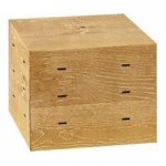 Cal-Mil 1435-1224-99 Madera Rustic Pine Rectangular Riser Shelf - 24