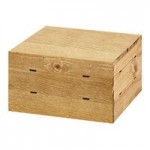 Cal-Mil 1435-1224-99 Madera Rustic Pine Rectangular Riser Shelf - 24