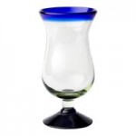 10 Strawberry Street Cobalt Rim 16 oz. Stemless Wine Glass - 6/Case 10 Strawberry Street Cobalt Rim 16 oz. Stemless Wine Glass - 6/Case