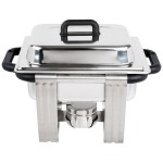 Vollrath 99870 4.1 Qt. Dakota Chafer Rectangular Half Size Complete Set