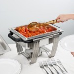 Vollrath 99870 4.1 Qt. Dakota Chafer Rectangular Half Size Complete Set