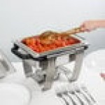 Vollrath 99870 4.1 Qt. Dakota Chafer Rectangular Half Size Complete Set