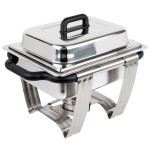 Vollrath 99870 4.1 Qt. Dakota Chafer Rectangular Half Size Complete Set